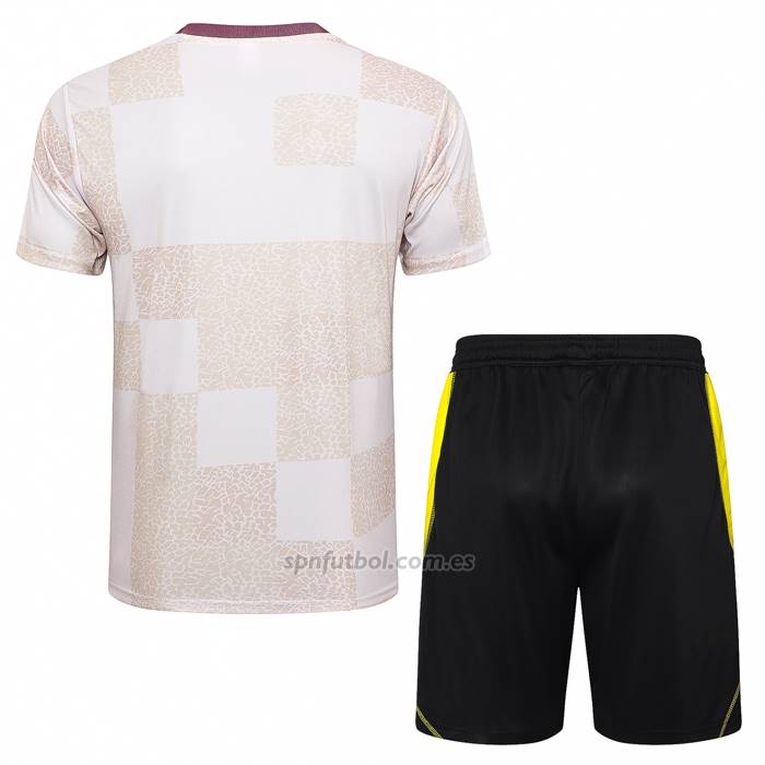 Chandal del Flamengo Manga Corta 2024-2025 Blanco - Pantalon Corto